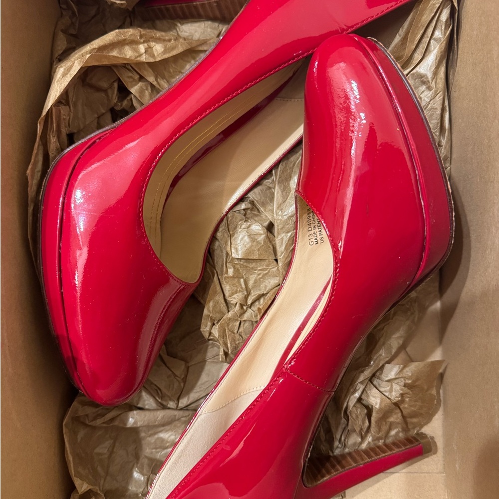 Cole Haan Red Heels Elegant Design